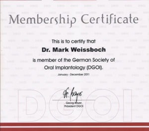 MVDENT Certificate 1